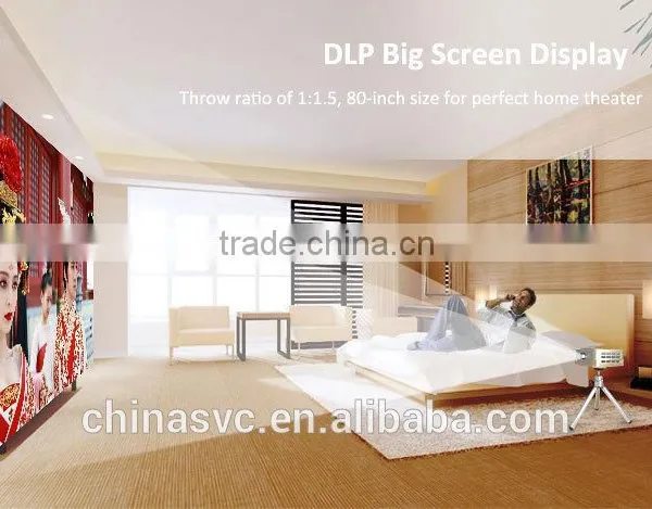 Juneto Wireless Home Theater System DLP Pico Projector With Wifi Bluetooth photo-5