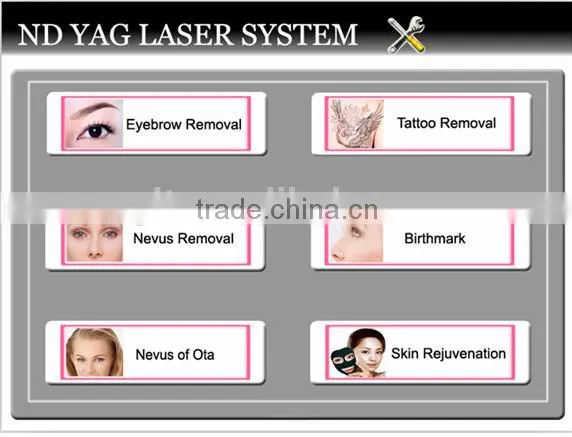 Laser Tattoo Removal Equipment 8 Inch Super Touch Screen Portable Long Hori Naevus Removal Pulse Q Switched Nd YAG Laser Tattoo Removal photo-4