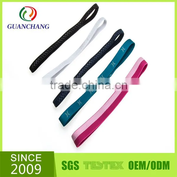 Anti-slip Customized Printed Logo Polyester Sports Hairband From China photo-2