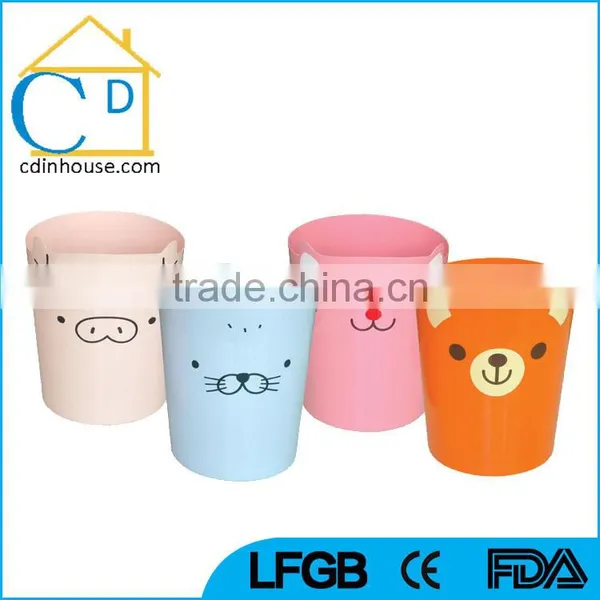 Houseware Open Top Customize Logo Plastic Wast Bin photo-3