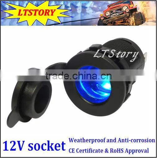 12V Power Socket With LED Lights Insert photo-2