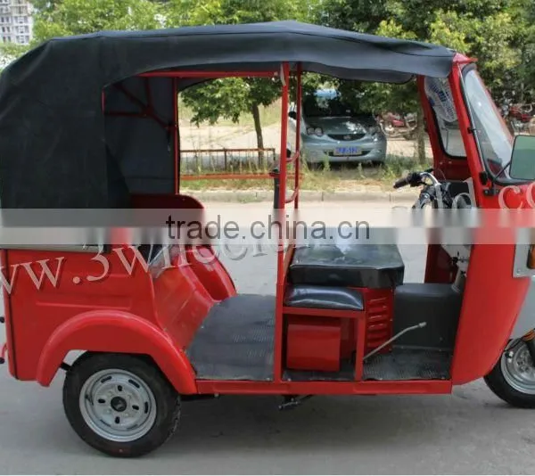 Bangladesh 150cc CNG India Tuk Tuk Bajaj Rain Cover Adult Tricycle for Sale photo-2