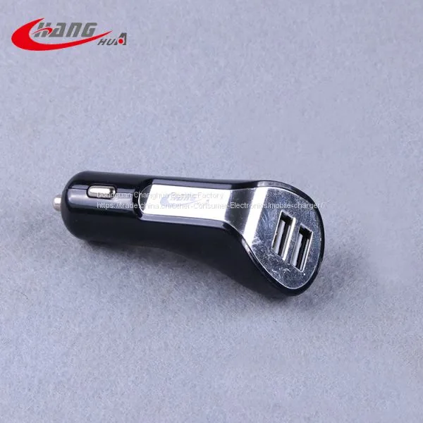 Black Color 5V2A Portable Dual Usb Car Battery Charger photo-2