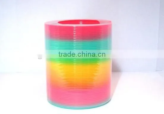 Hot Plastic Magic Rainbow Coil Spring 8.7 *9 cm Big Size Slinky Colorful Novelties Educational Toy photo-6