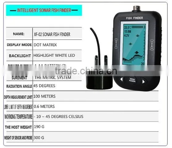 9m Smart Sonar Fish Finder Water Temperature Display & Shallow Water Alarm Fish Finder photo-6
