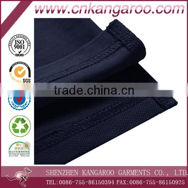Navy Blue High Quality Factory Mens Polo Shirt photo-4