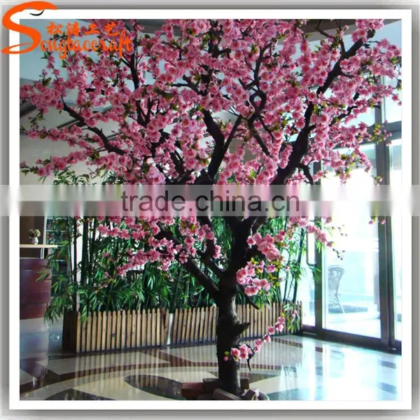 Hot Sale Artificial Cherry Tree Decoration Indoor Fake Tree Artificial Pink Cherry Treeerry Blossom Tree photo-4