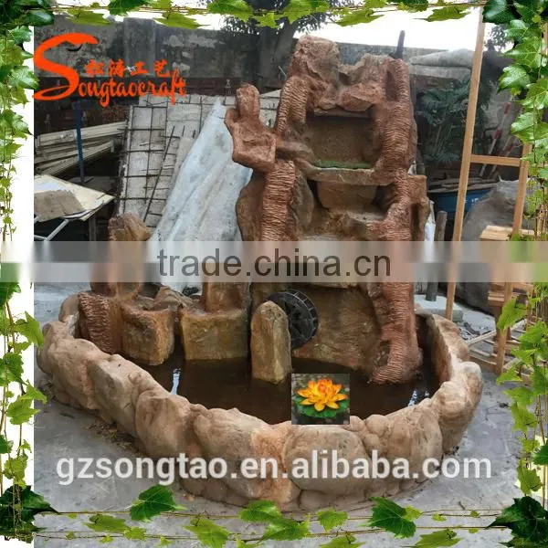 Hot Sale Artificial Rocky Waterfall Indoor Decoration Artificial Fountain Waterfall photo-2