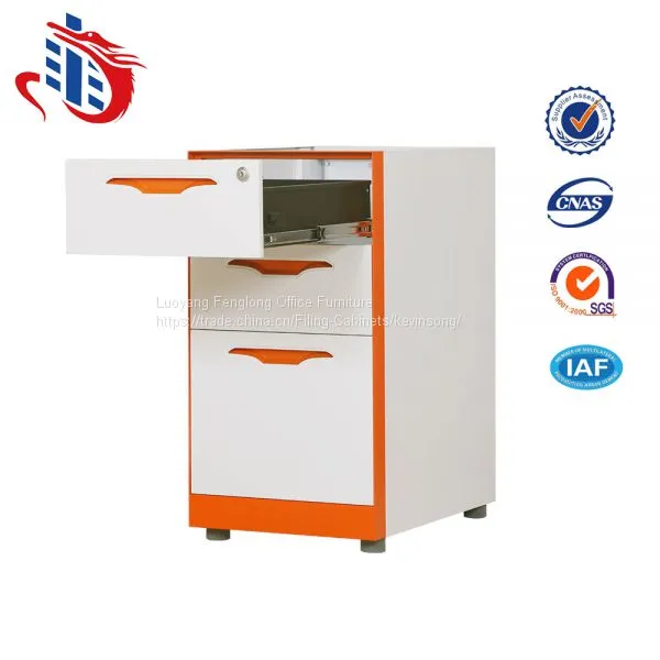 Modern Office 3 Drawer Design Metal Filing Cabinets photo-3