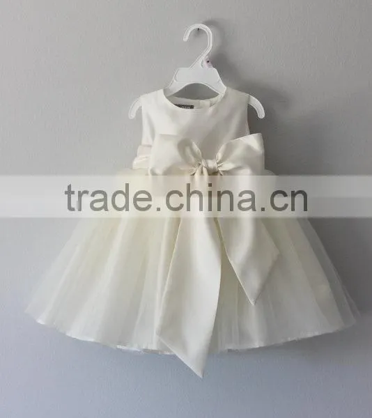 New Model Factory Wholesale Baby Clothes One Piece Summer Stain Cheap Children's Boutique Fashion Baby Girl White Dress photo-2