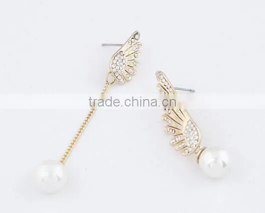 Zm33723a Fashion Jewelry 2017 Latest Unique Design Gold Plated Earrings photo-3
