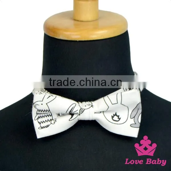 Wholesale Cheap Unisex Cute Cartoon Animal Printed Design Kids Bow Tie photo-4