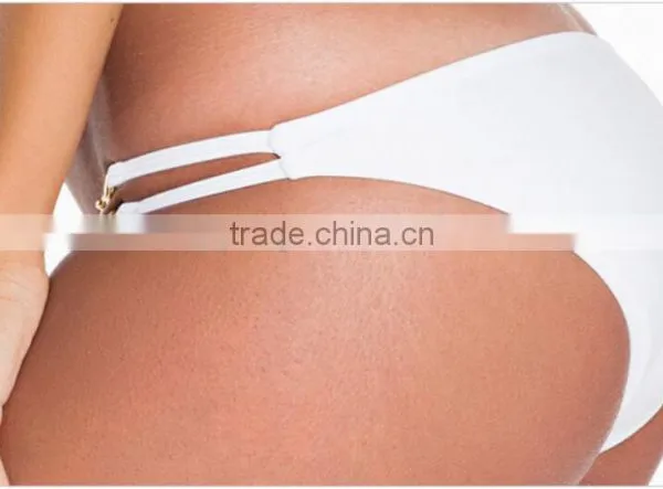 M863 Dingyang Fashion Sexy White Halter Metal Joint Split Bikini Swimwear photo-6