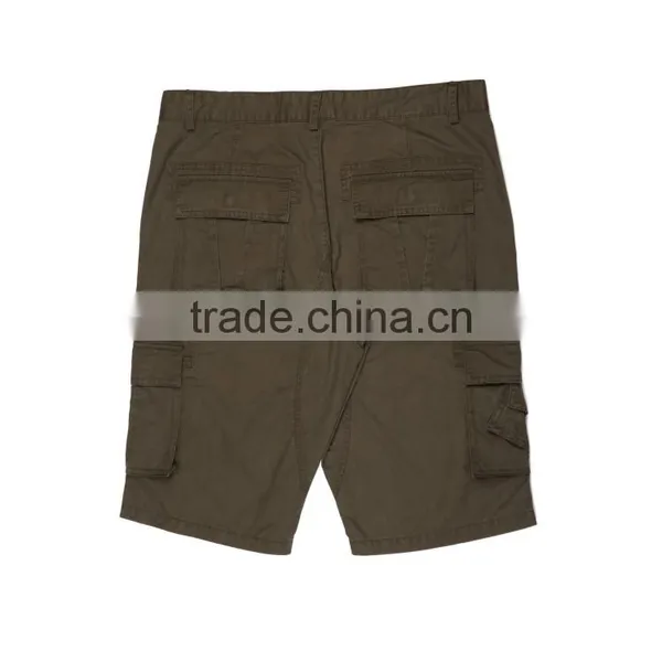 Apparel Factory Fashion Design Army Green Micro Cheap Chino Six Pockets Sports Short Pants photo-4