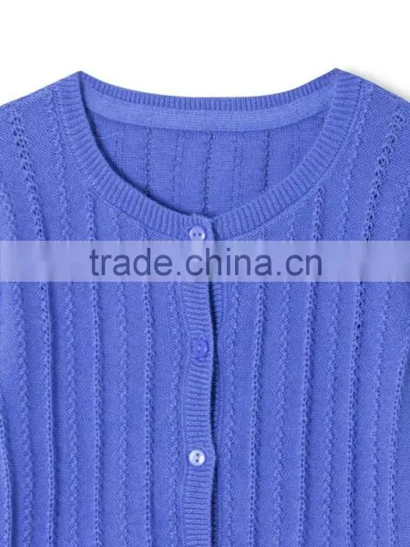 Cable Pattern Cardigan Baby Girl Sweater Design With Buttons photo-3