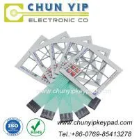 Custom Glass Panel Membrane Keypad With Window