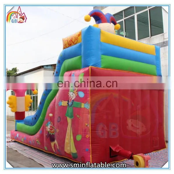Factory Price Inflatable Cartoon Slide,colorful Inflatable Bounce Slide,inflatable Clown Slide for Kids photo-4