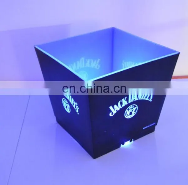 Personalized Square Plastic Led Ice Bucket for Parties photo-6