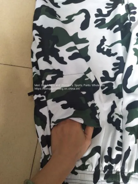 Handsome Cotton Green Uniform Sport Pants Pure Color Casual Pants photo-3
