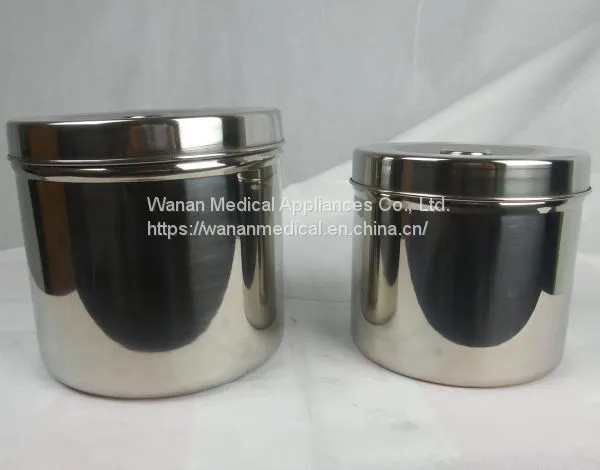Medical Clinic Airtight&Rust-Proof 304 Stainless Steel Gauze Cans Disinfected Cotton Cylinder Wholesale