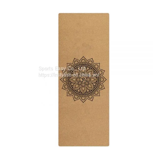Anti-Slip Cork Rubber Yoga Mat for Advanced Yogis photo-2