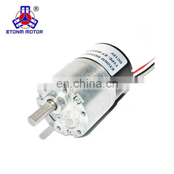 ET-SGM37BL-B 37mm 3.7RPM-300RPM 24V Micro Brushless DC Spur Gear Motor 0.6kg - 35kg photo-4