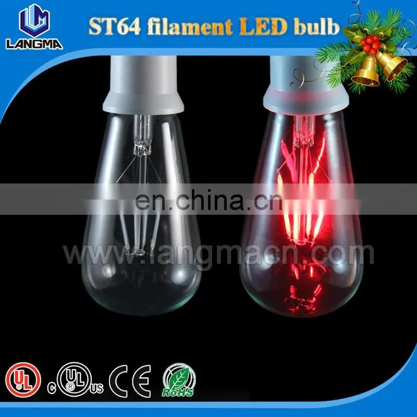 RGB Dimmable Remote Color Changing Lamp Bulb 220V RGB ST64 ST21led Filament Color Smart Bulb photo-4