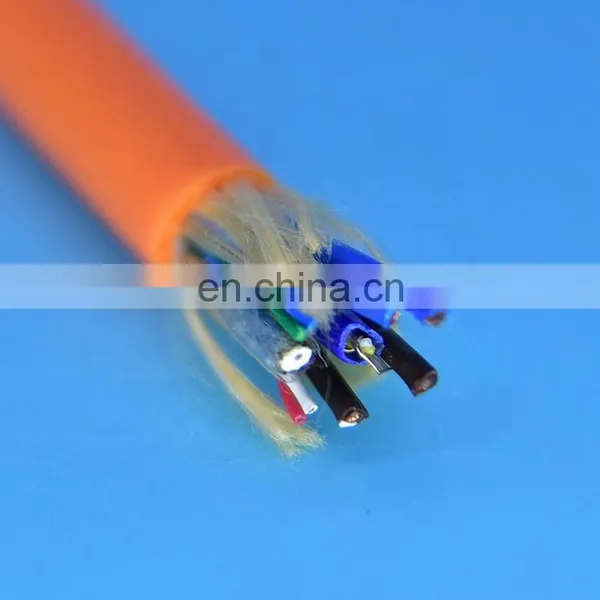 Kevlar Braid Robot Cable 8 Core Fiber Optic Coaxial Cable photo-4