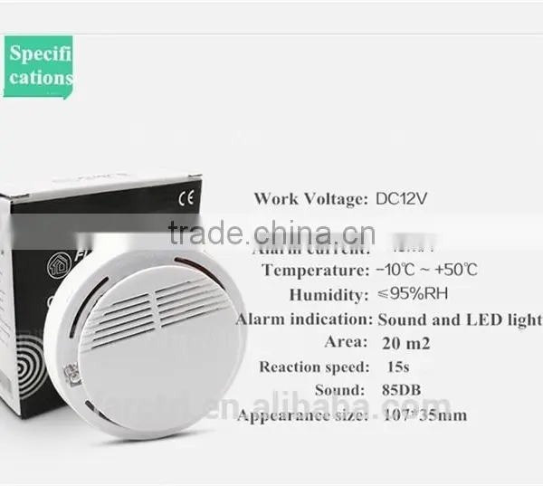 Security and Stability Photoelectric Wireless Smoke Detector for Fire Alarm Sensor Cordless New Home Sensor photo-2