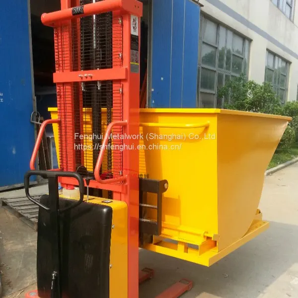 Heavy Duty Thickened Waste Bottom Dumping Stackable Self Dumping Aluminum Scrap Iron Scrap Box Manufacturer Customized Package photo-2