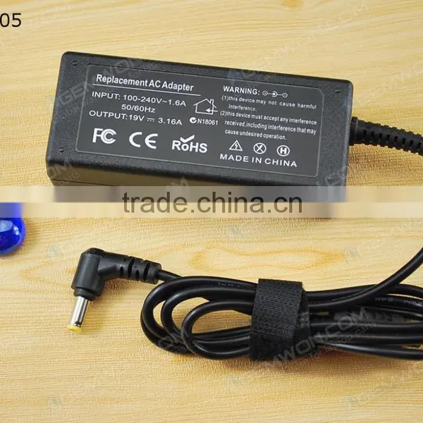 High Copy Laptop AC Power Adapter for Acer 19V 3.16A 60W photo-2