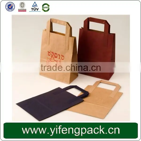 Customized Fancy Design Cheap Brown Kraft Paper Shopping Bag photo-5