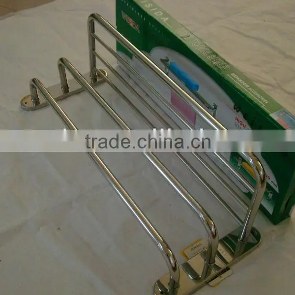 Stainless Steel Bath Towel Rack Free Standing Towel Racks 8634 photo-5
