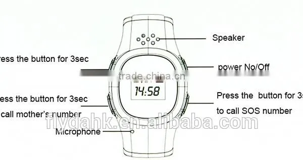 Kids GPS Watch K520 SOS Kids Child Gps Tracker Bracelet Gps Tracker Smart Watch Phone photo-5