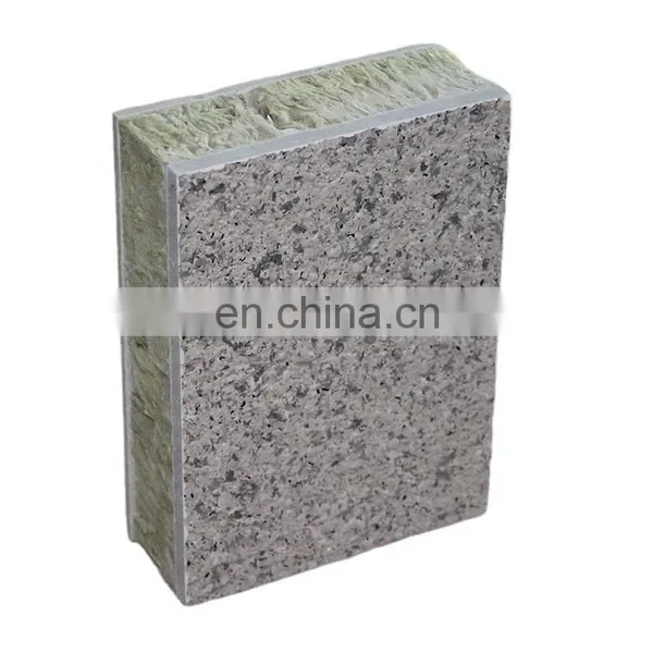 CE Certified Exterior Grade Surface Handmade 50MM Thickness Panels Price Rock Wool Sandwich Panel For Roof And Wall