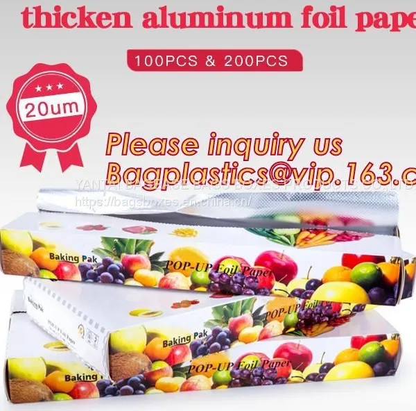 Commercial Grade Grilling Foil Wrap For Cooking, Roasting, BBQ, Baking, Catering With One-Side Nonstick Coating photo-5