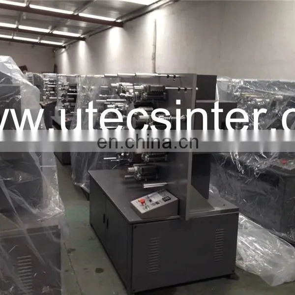 UGS1004 4 Color Automatic Rotary Fabric Trademark Ribbon Printing Machine, Textile Cotton Webbing Letter Press Offset Printer photo-4