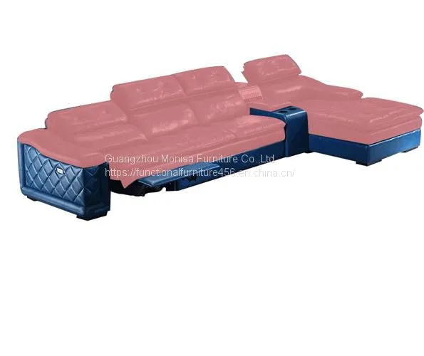 Sofa Head Layer Cowhide Italian Simple Living Room Size Apartment Combination L-Shaped Multi-Function Cabin Leather Art Sofa Furniture photo-3