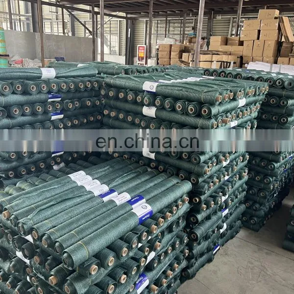 70% Dark Green and Sand Color Sun Shade Cloth photo-5