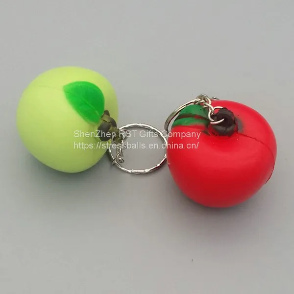 Pu Foam Apple Anti Stress Ball Keychain – Stress Relief for Sports Fans photo-2
