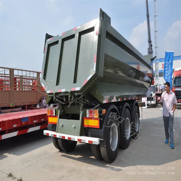 Price of Dump Trucks Tipping Chassis Heavy Duty Dump Semi-trailer photo-4