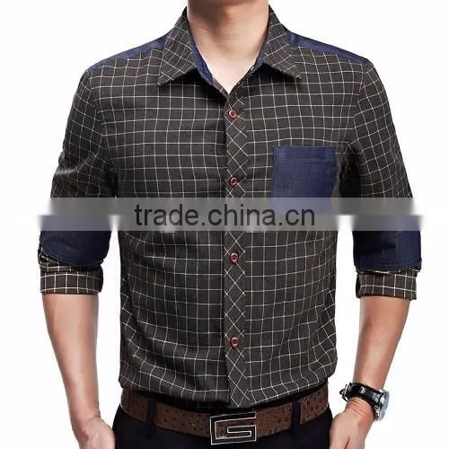 Men's Long Jeans Shirt Long Sleeve Fashion Shirt