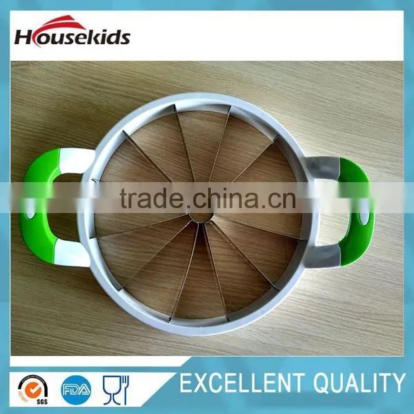 Green Stainless Steel Watermelon Cutter Fruit Divider Melon Slicer photo-2