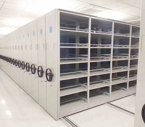 Smart Electric Mobile Shelving with LCD Touch Screen Control & Automatic Lighting for Data Center & IT Media Storage-Easy Management& Access