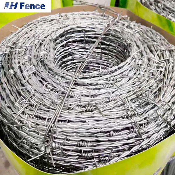 Wholesale BWG 12 14 16 18 Gauge 1000 N Double Strand Wire Fence Galvanized Barbed Wire Coil Concertina Wire for Sale photo-3