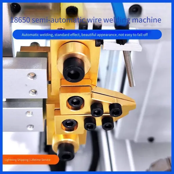 Semi-automatic Wire Welding Machine for Cylindrical Batteries, Capable of Single or Multiple Battery Series and Parallel Wire Welding, Suitable for 18650 Batteries, Welding Wire Mechanical Equipment photo-4