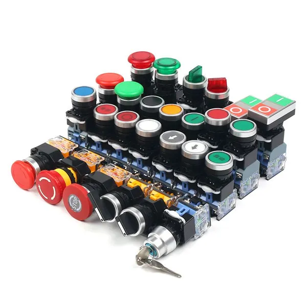 5A 250V AC Spring Rebound Push Button Switch With LED Light Source photo-4