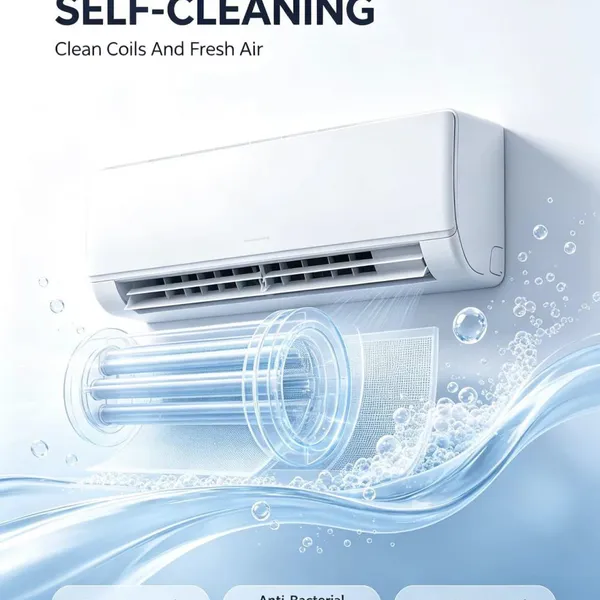Inverter High Efficiency AC, Low Power Consumption All Season
