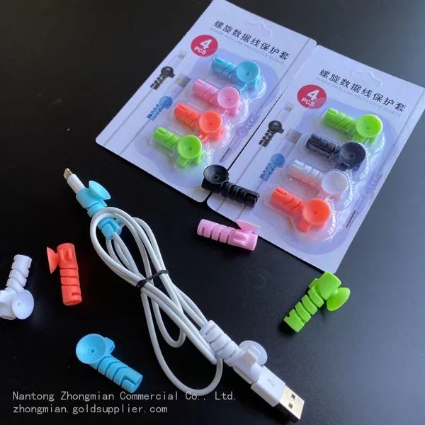 Blister Packed Screw Data Line Wire Protective Sleeve Rubber Wire Protection Tools for All Kinds of Wires photo-4