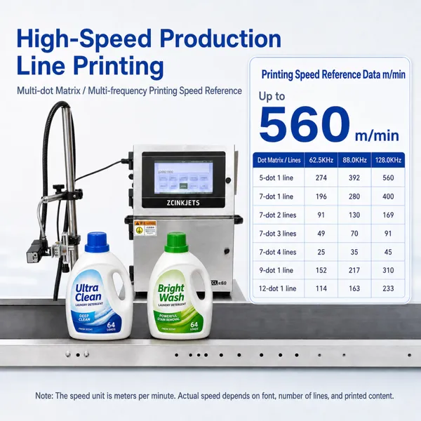 Laundry Detergent Bottle Coding Machine for Household Chemical Plastic Packaging Lot Date Marking photo-2